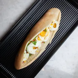 Boiled Eggs Sandwich